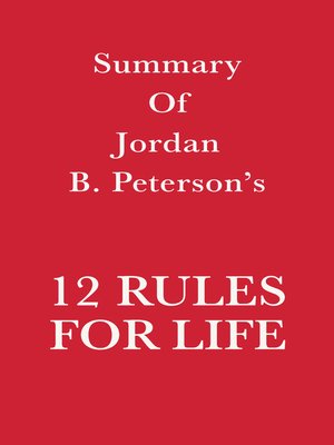 cover image of Summary of Jordan B. Peterson's 12 Rules for Life
